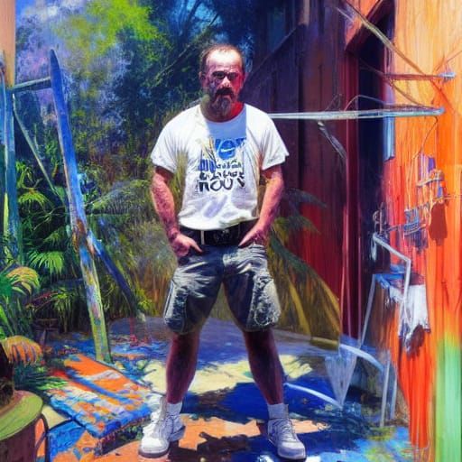 Florida Man's Arrest: An Oil on Canvas Storybook