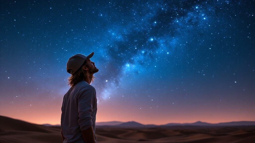 Sahara Milky Way Dreamscape: Ethereal Desert Stargazing