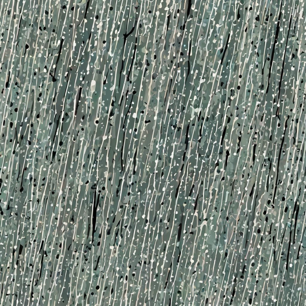 Abstract Rain with Hypernatural Thin Lines