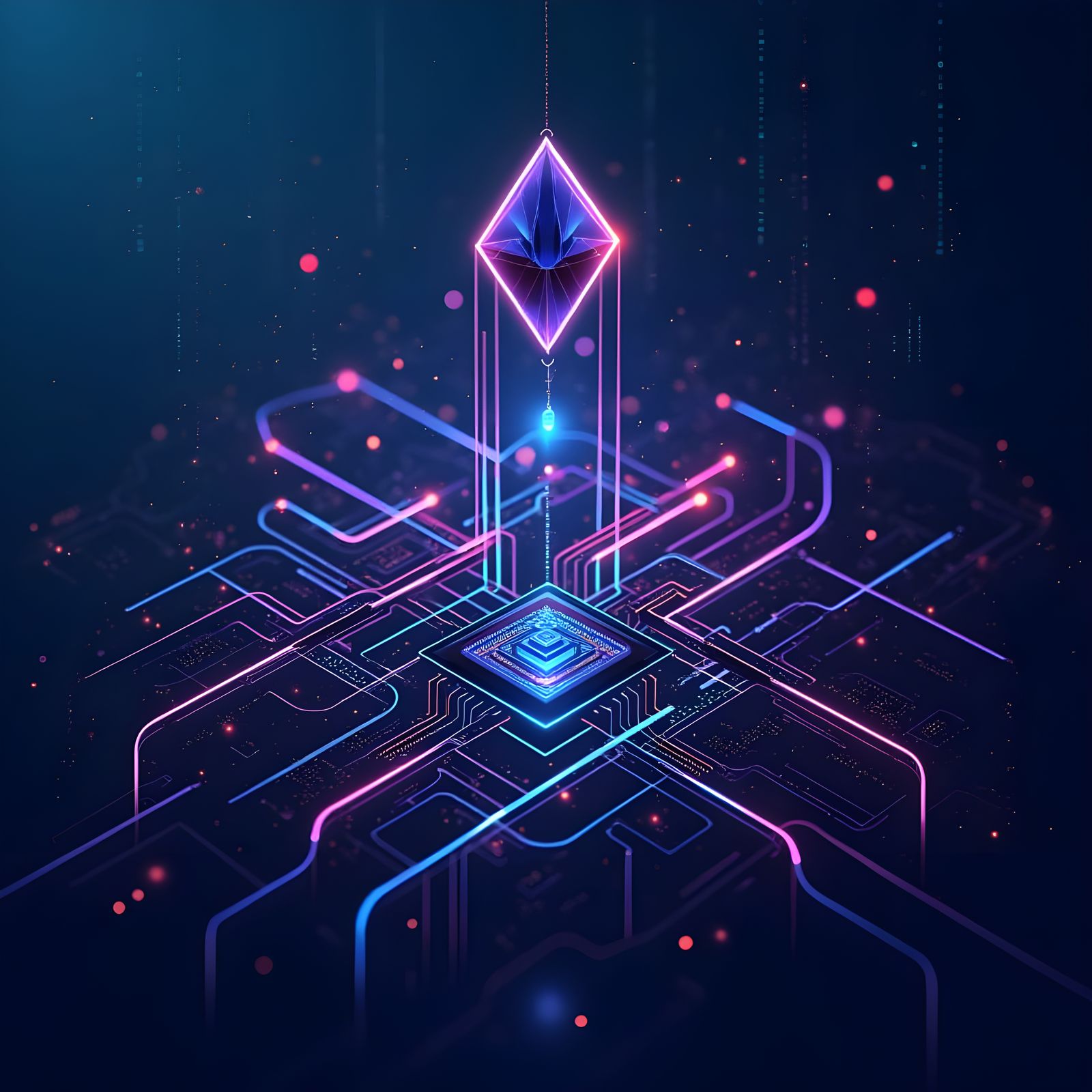 Vibrant 4K Programming Wallpaper in Elegant Style