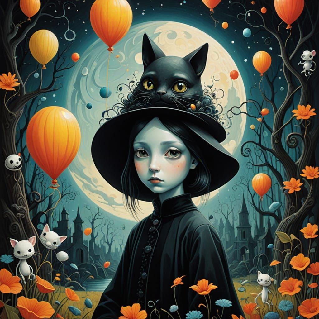 Cosmic Warrior's Surreal Dreamscape