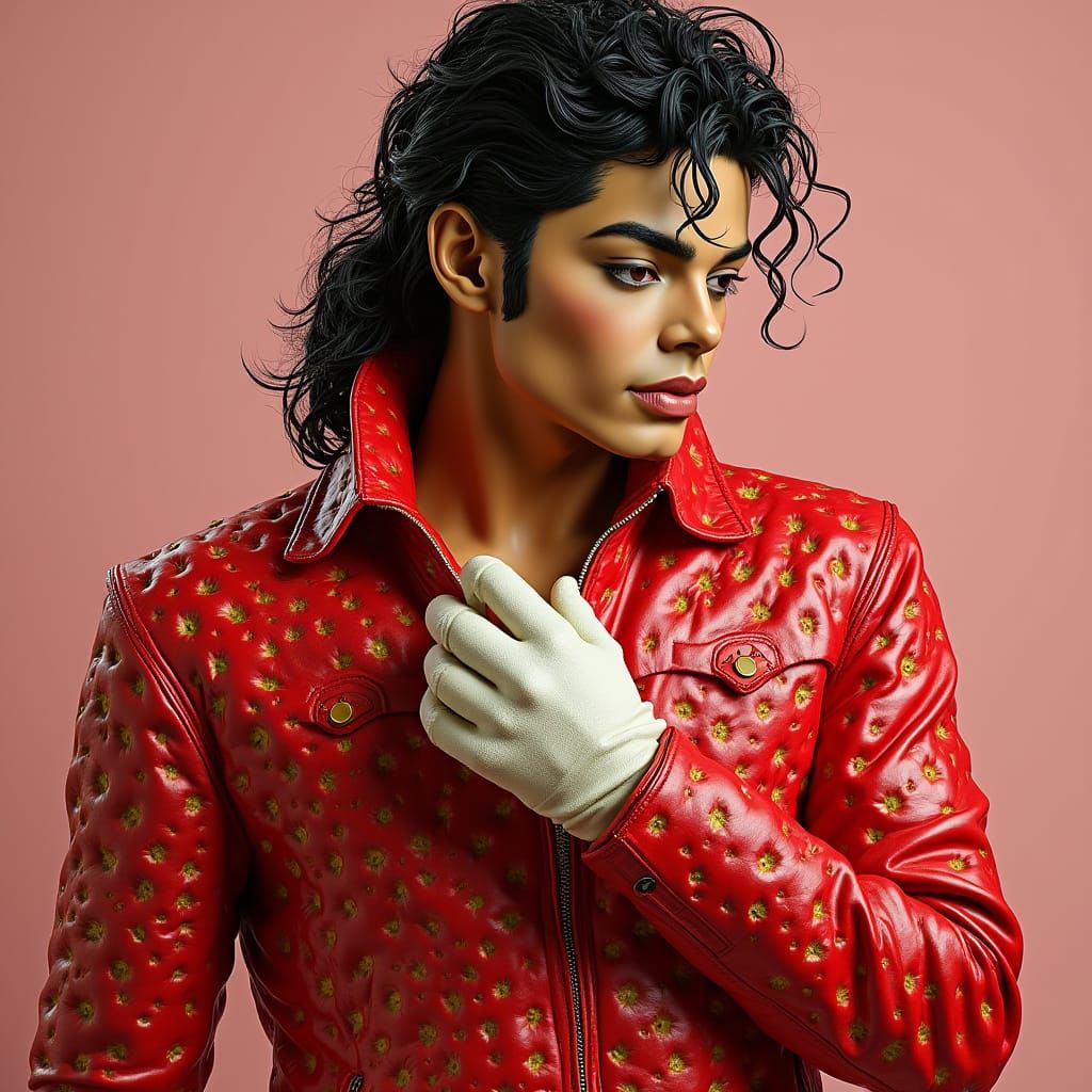 Pop Art Icon Michael Jackson Sculpted from Crunchy Apples