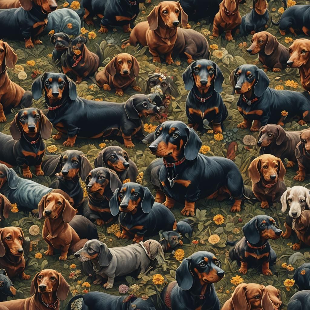 Dachshund Gang Member: Fantasy Concept Art