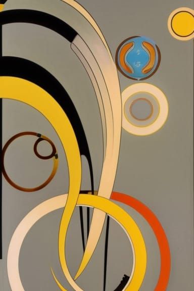 Art Nouveau Color Wheel with Intricate Details