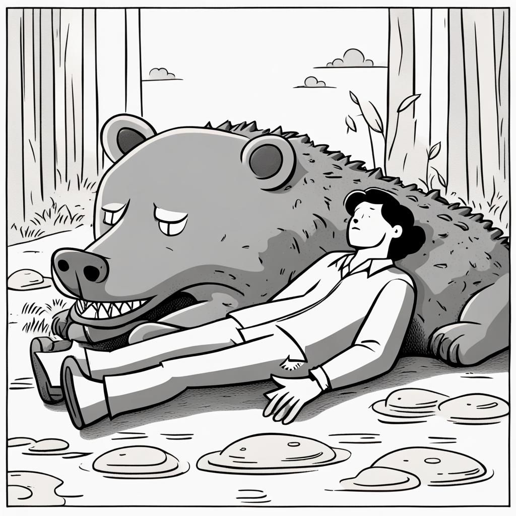 Cartoon Person and Animal Stack