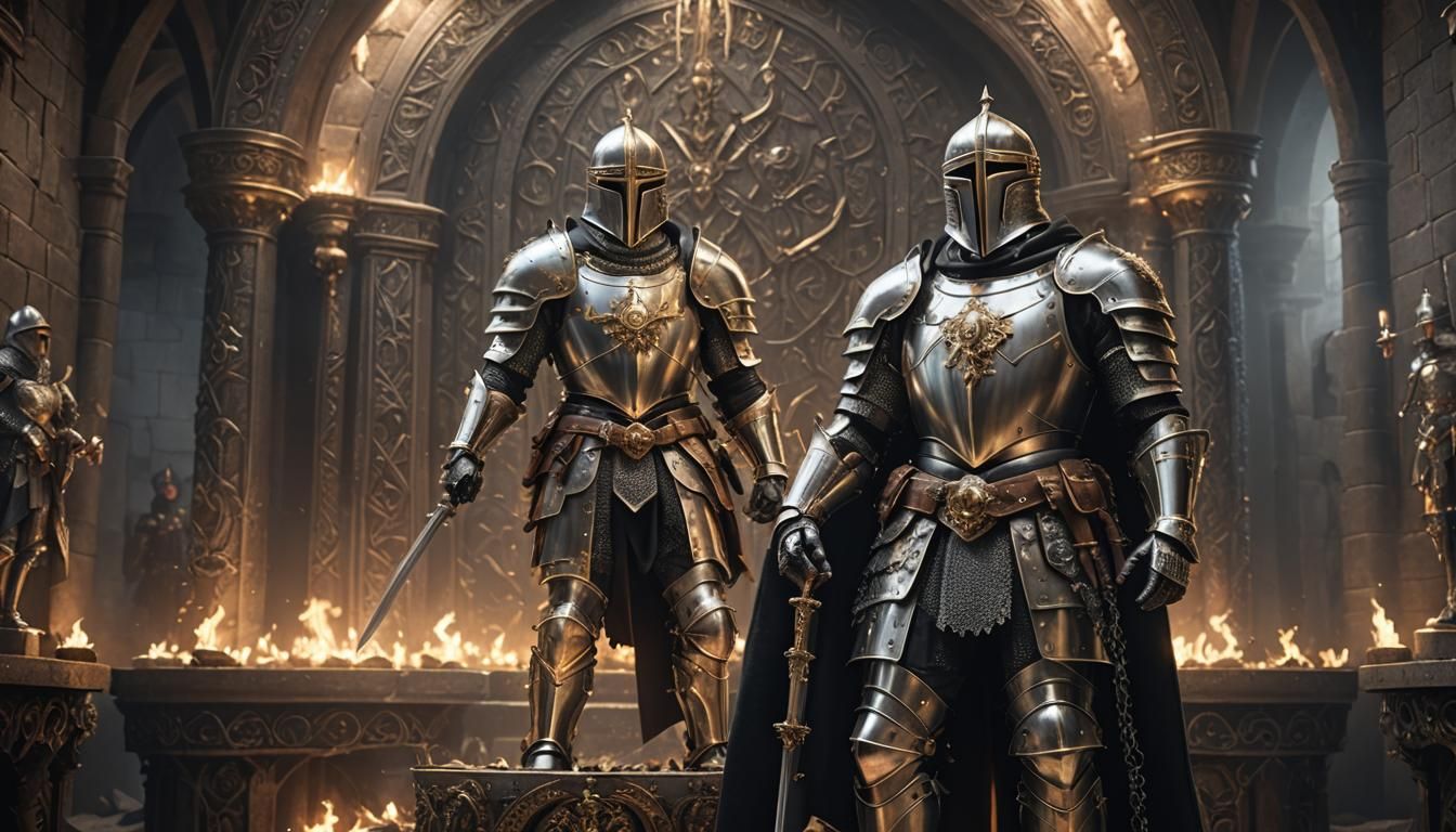 Regal Guardians: Sentinels of the Medieval Lair