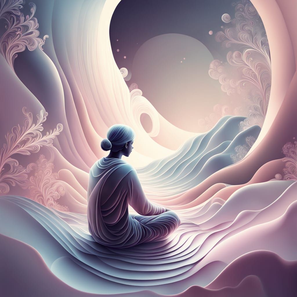 Surreal Pastel Drawing of Cosmic Souvenirs