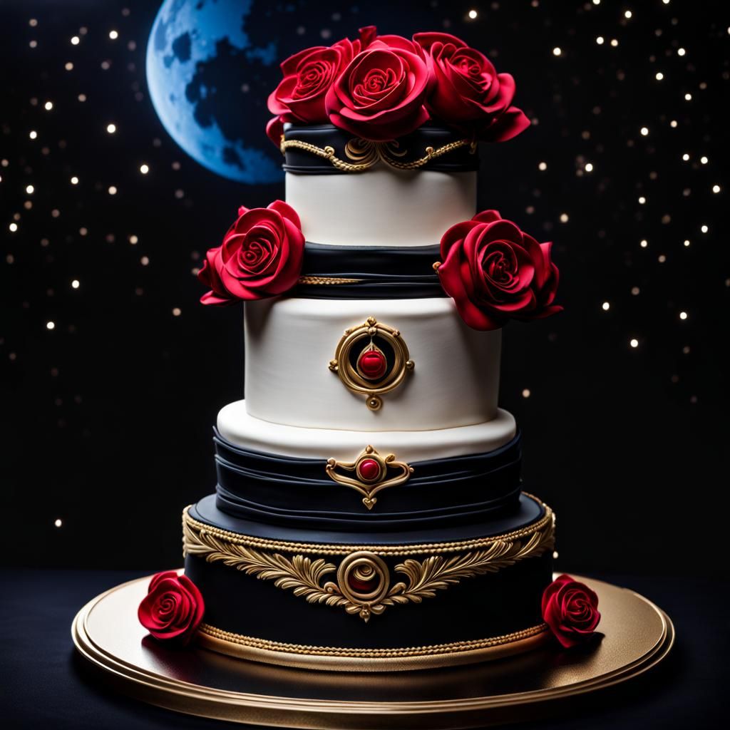 Sailor Moon Themed Cake