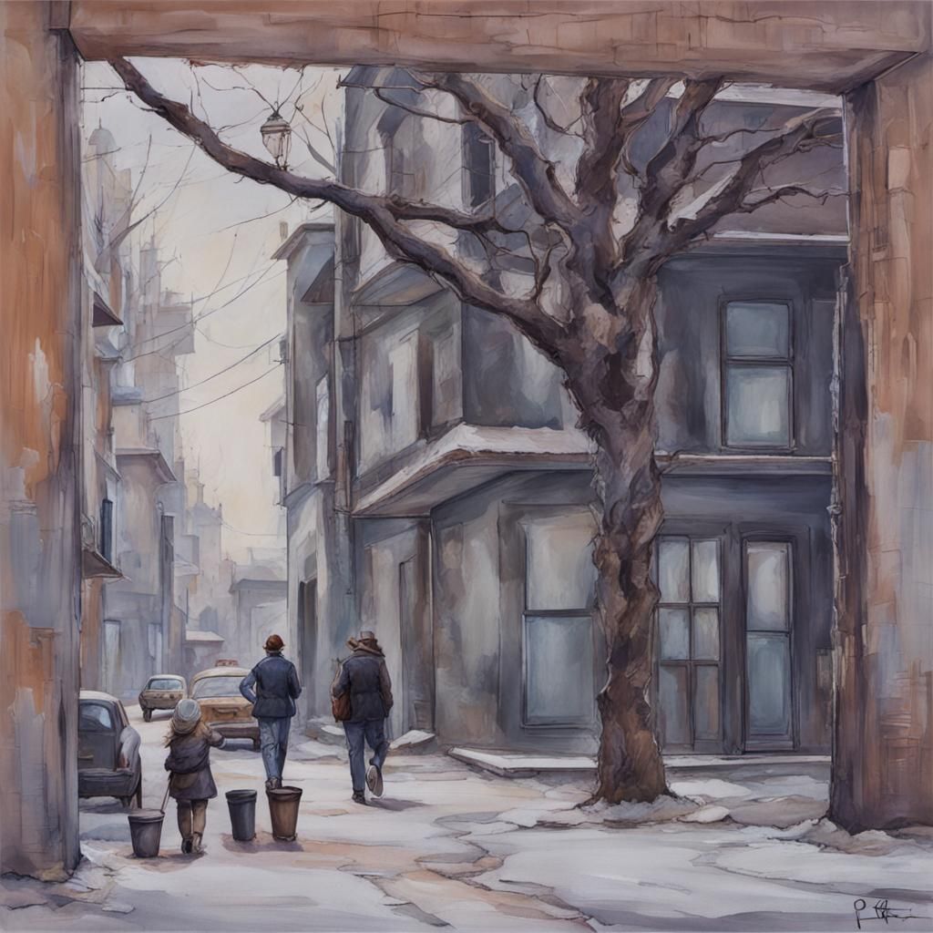 AI Interpretation of Letter P