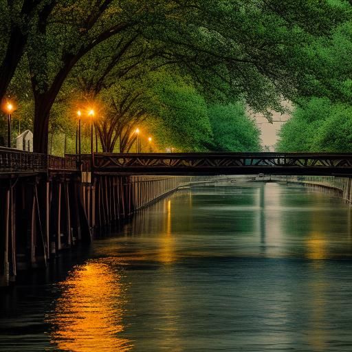 Old Time Mississippi River in Sharp Focus