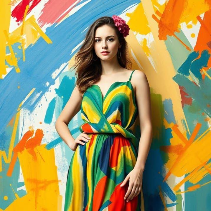 Heterochromia Portrait in Contemporary Digital Art