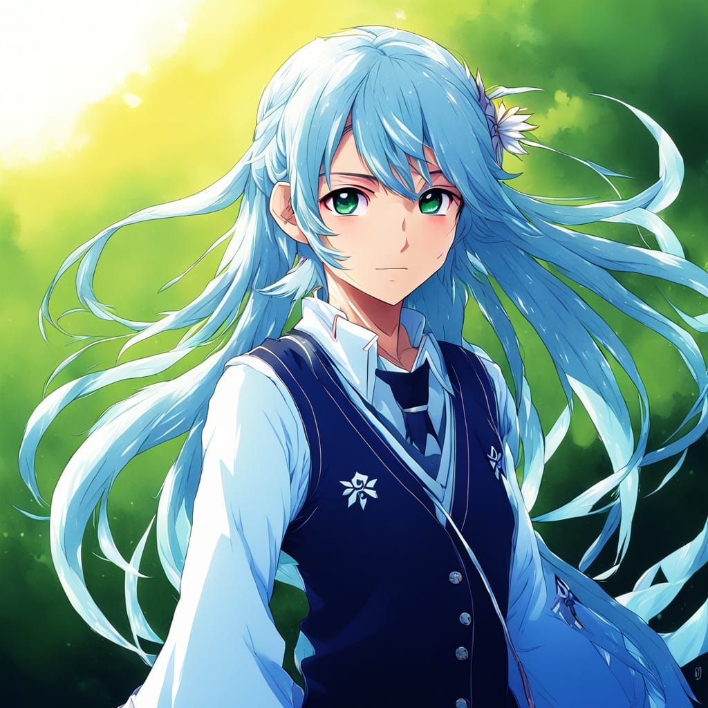 Anime Wild Spirit in Japanese Manga Style