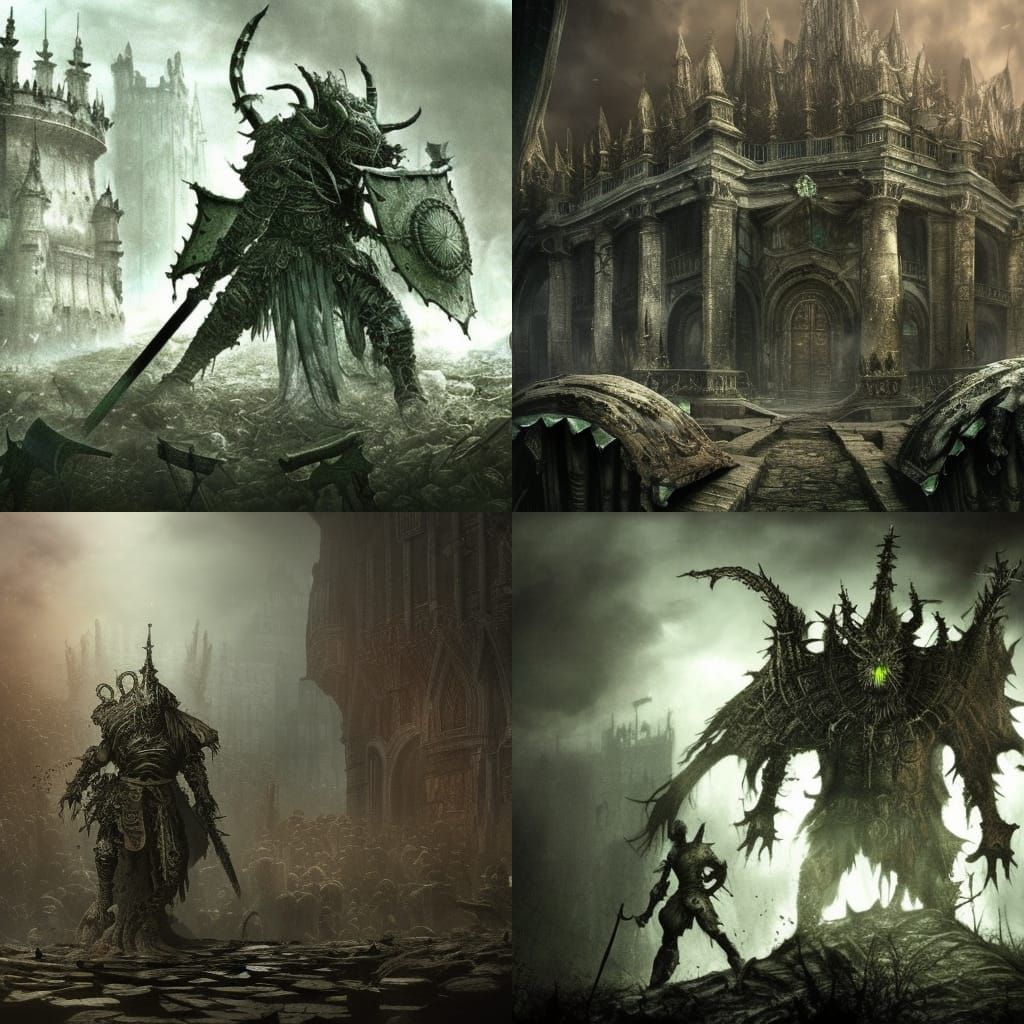 Dark Souls Nurgle: Epic Digital Matte Painting