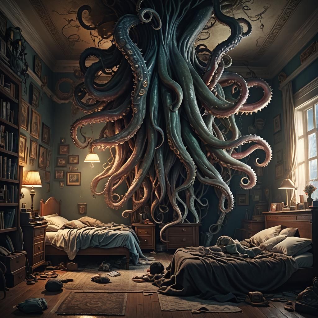 Eldritch Tentacles Under the Bed: A Child's Nightmare