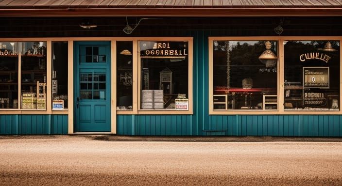 Vintage Country Store in Ultrarealistic Professional Photo