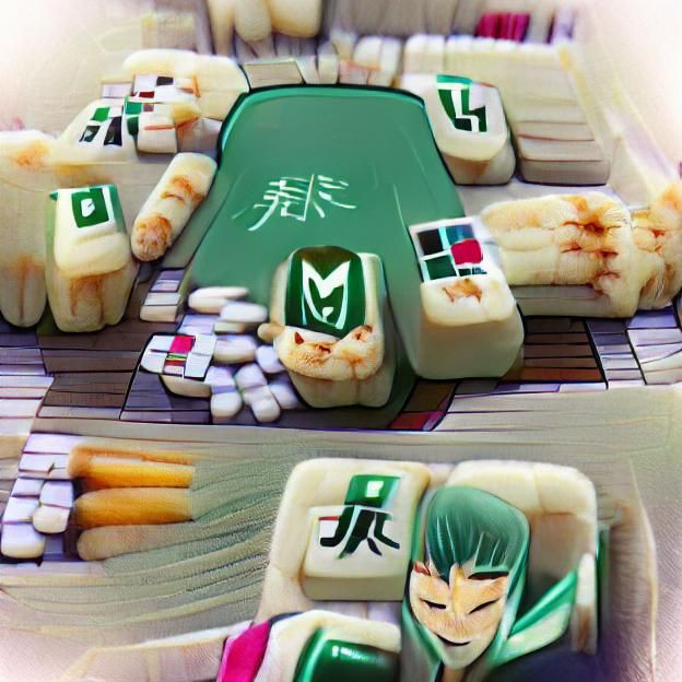 AI Image of Mahjong Tiles