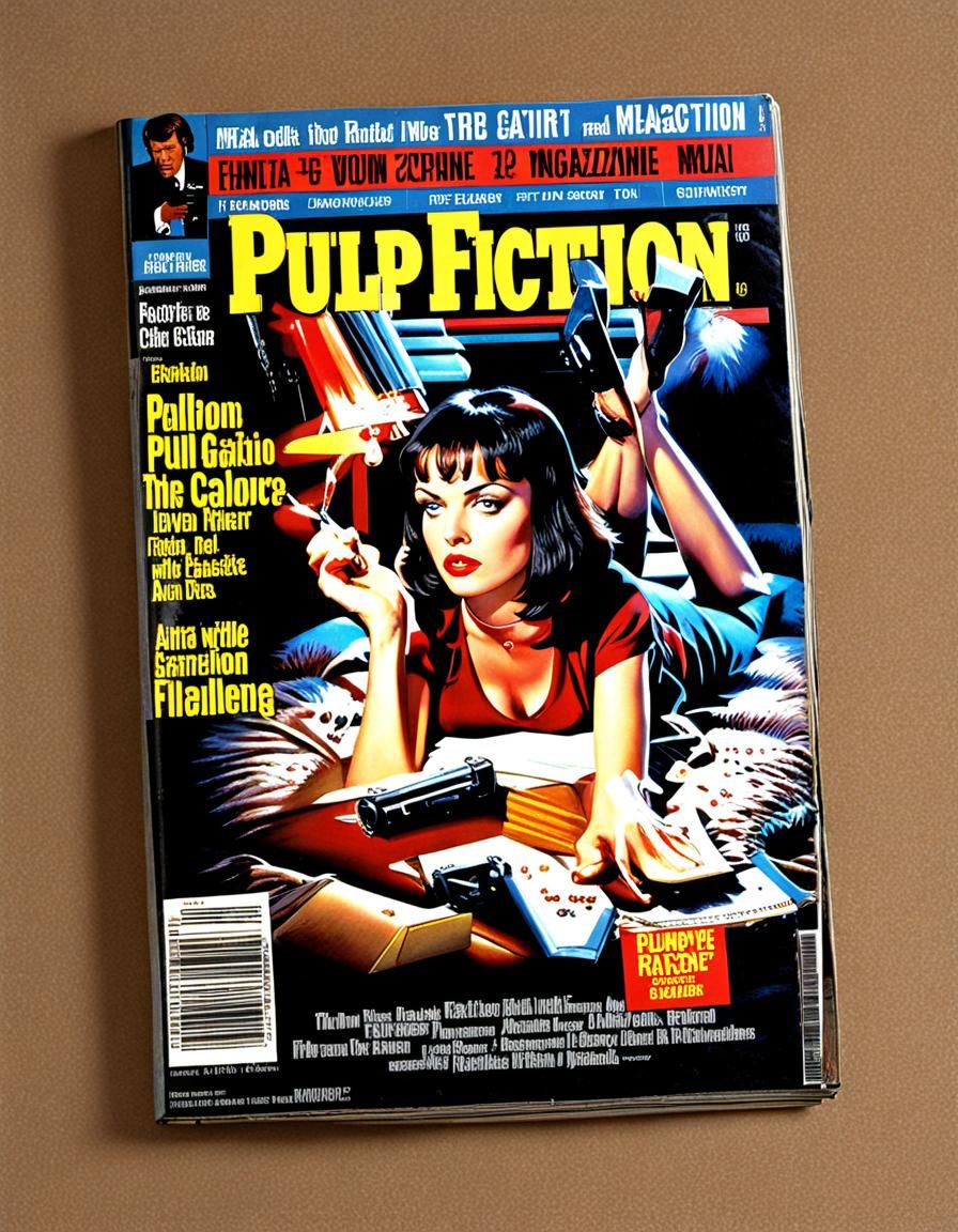 Pulp Fiction Magazine Cover Art