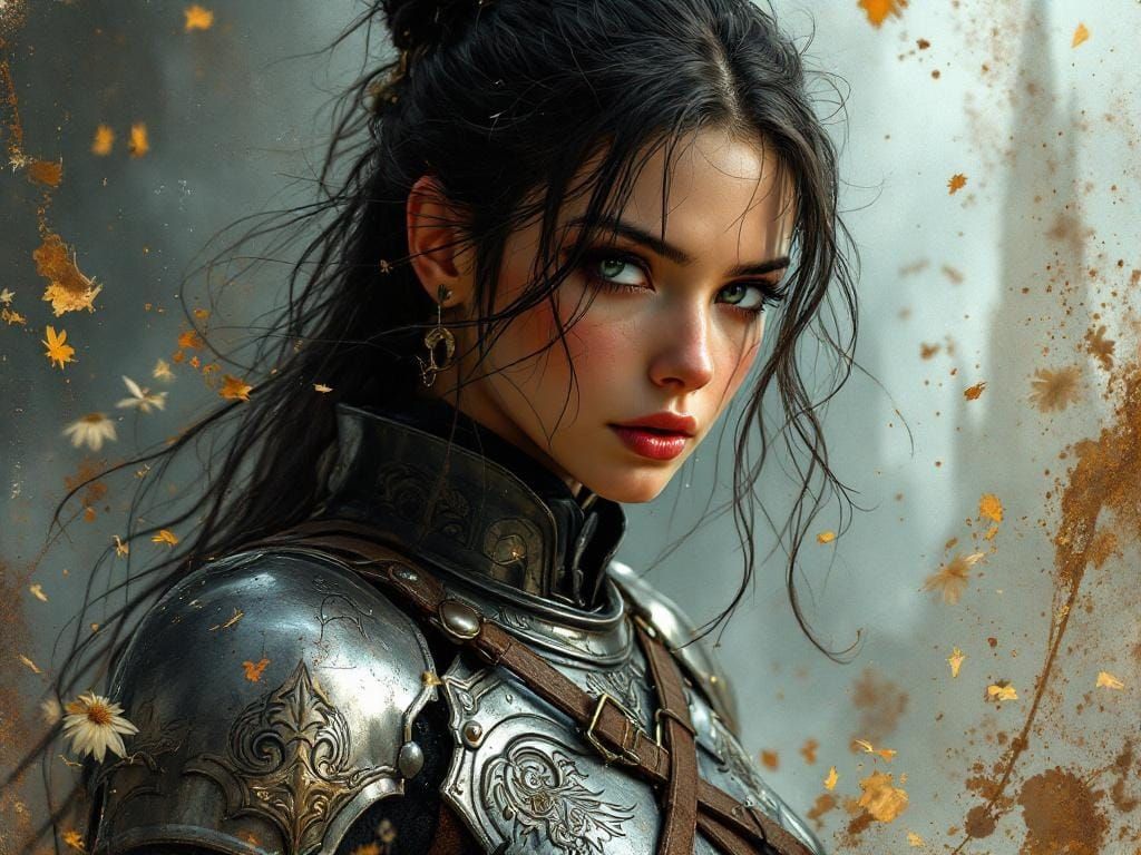 Medieval Adventurer in Ceremonial Armor