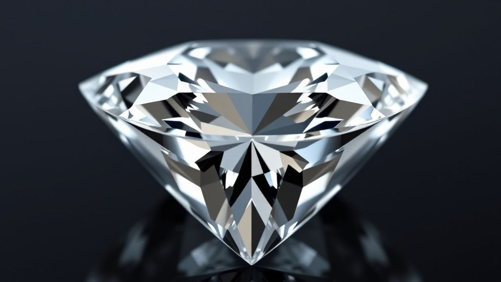 Moissanite Trillion Cut Jewel: Photorealistic Close-up