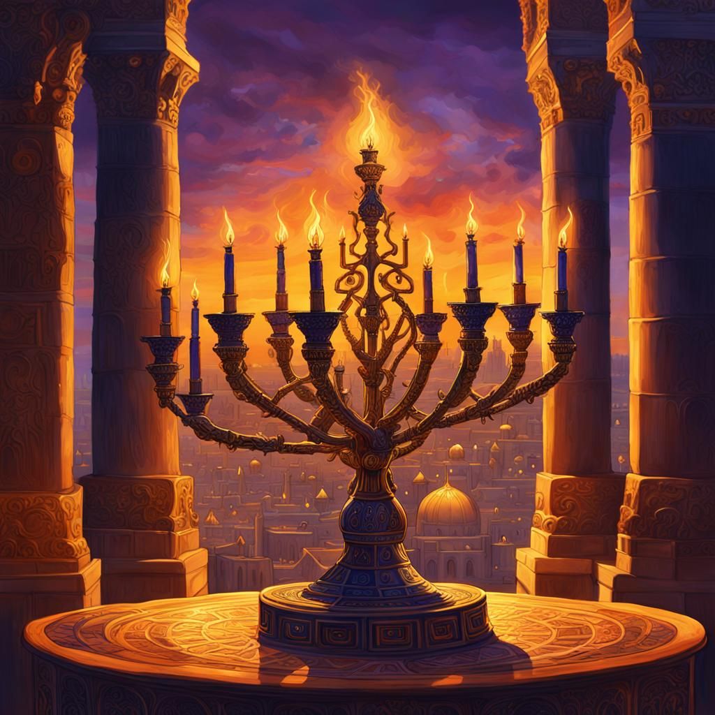 Candelabrum and Second Temple Fantasy Concept Art