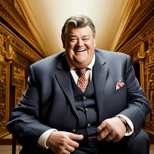 The Wonderful Robbie Coltrane, aka Hagrid, slightly fisheyed