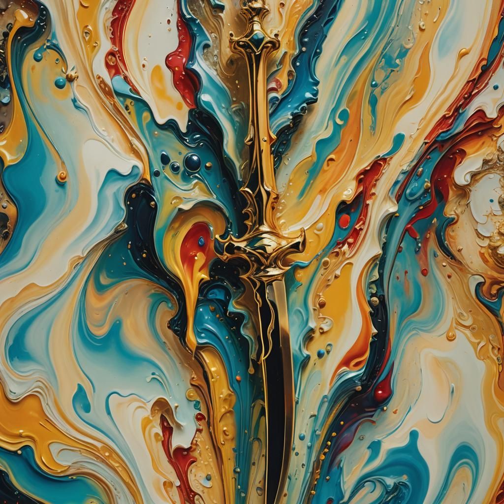 Melting Dagger Merges With Mind in Surrealism