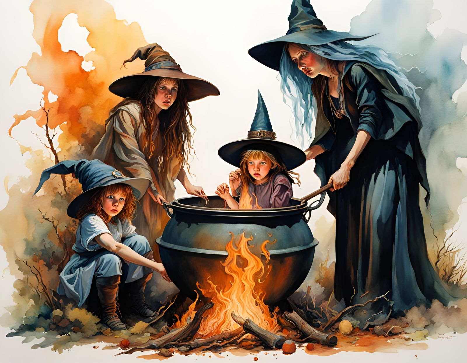 Scared Children and Witch's Cauldron, Lyrical Abstraction