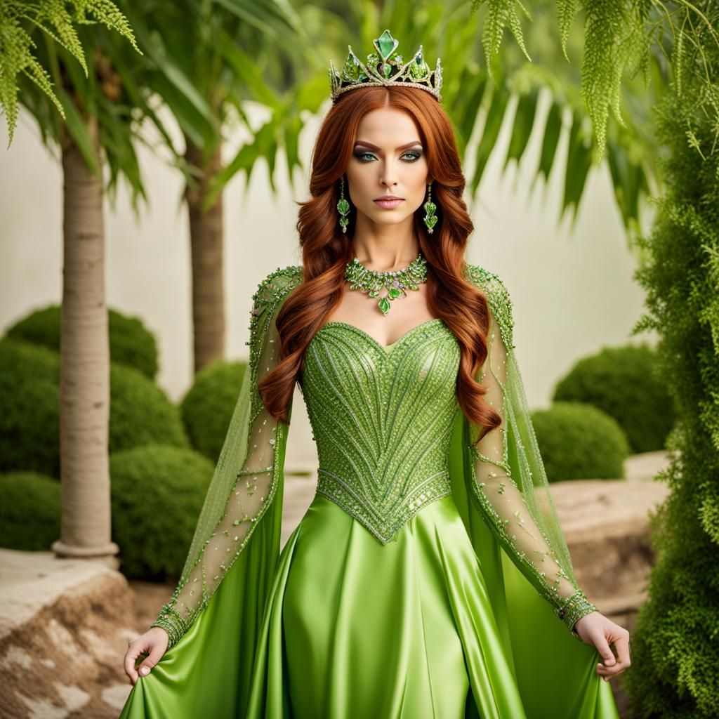 Peridot Goddess of Confidence in Haute Couture