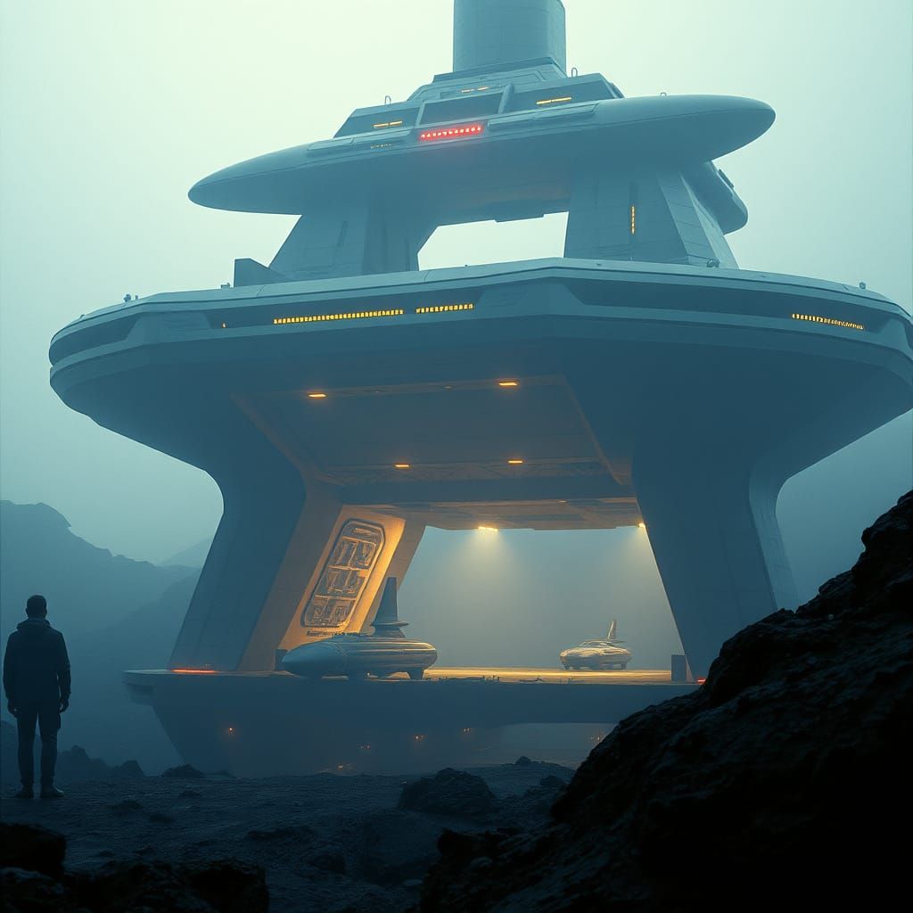 Epic Cinematic Skyport Hangar Bay