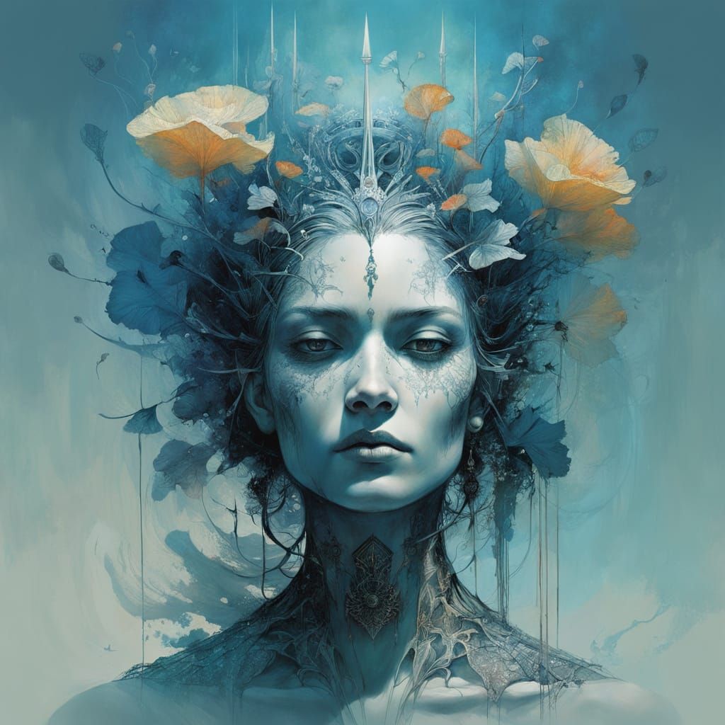 Surrealist Art in Dark Romantic Style