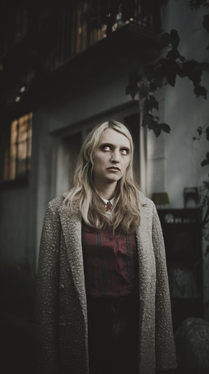 Moonlit Horror in Gritty Vintage Style