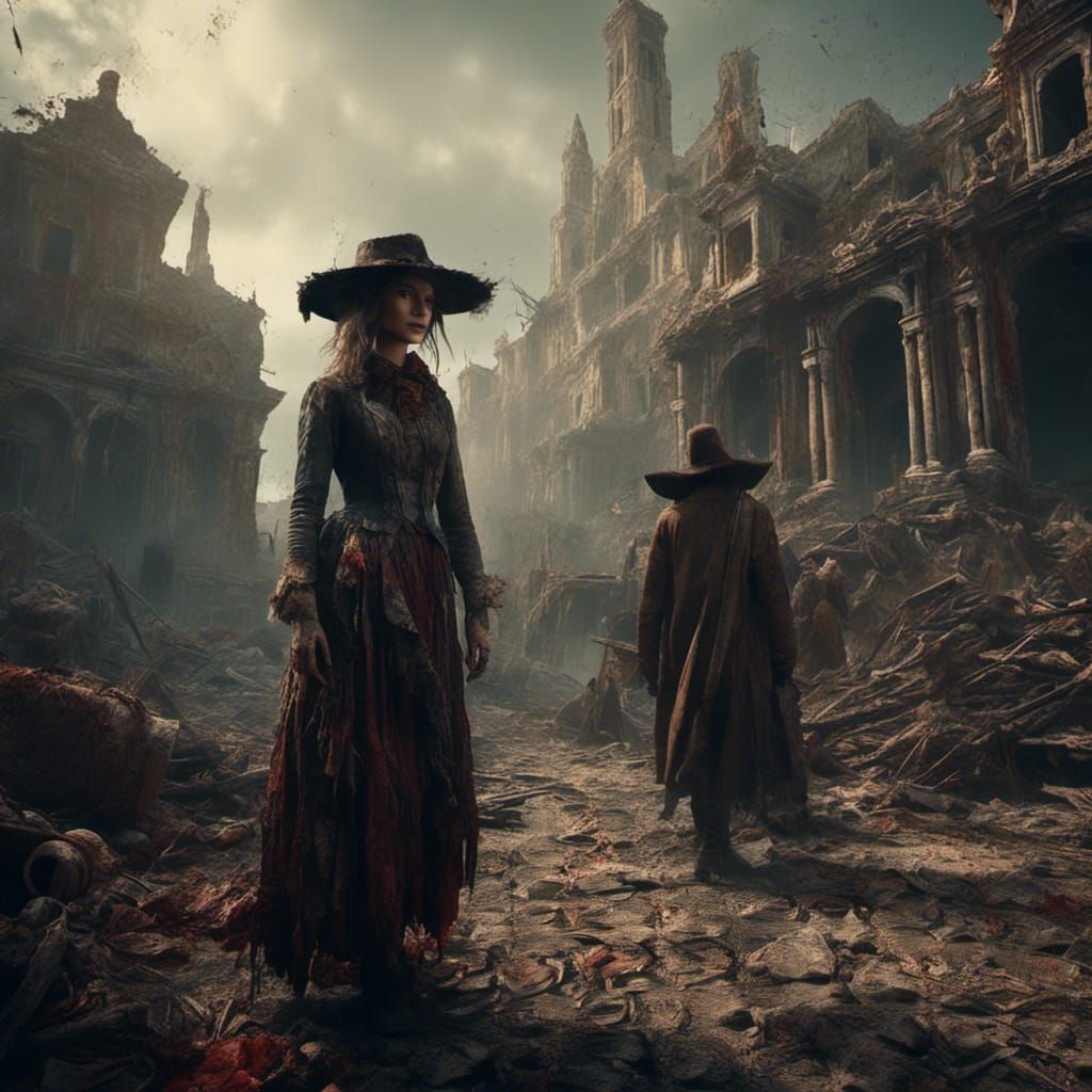 Alice in Wonderland Burns the Mad Hatter