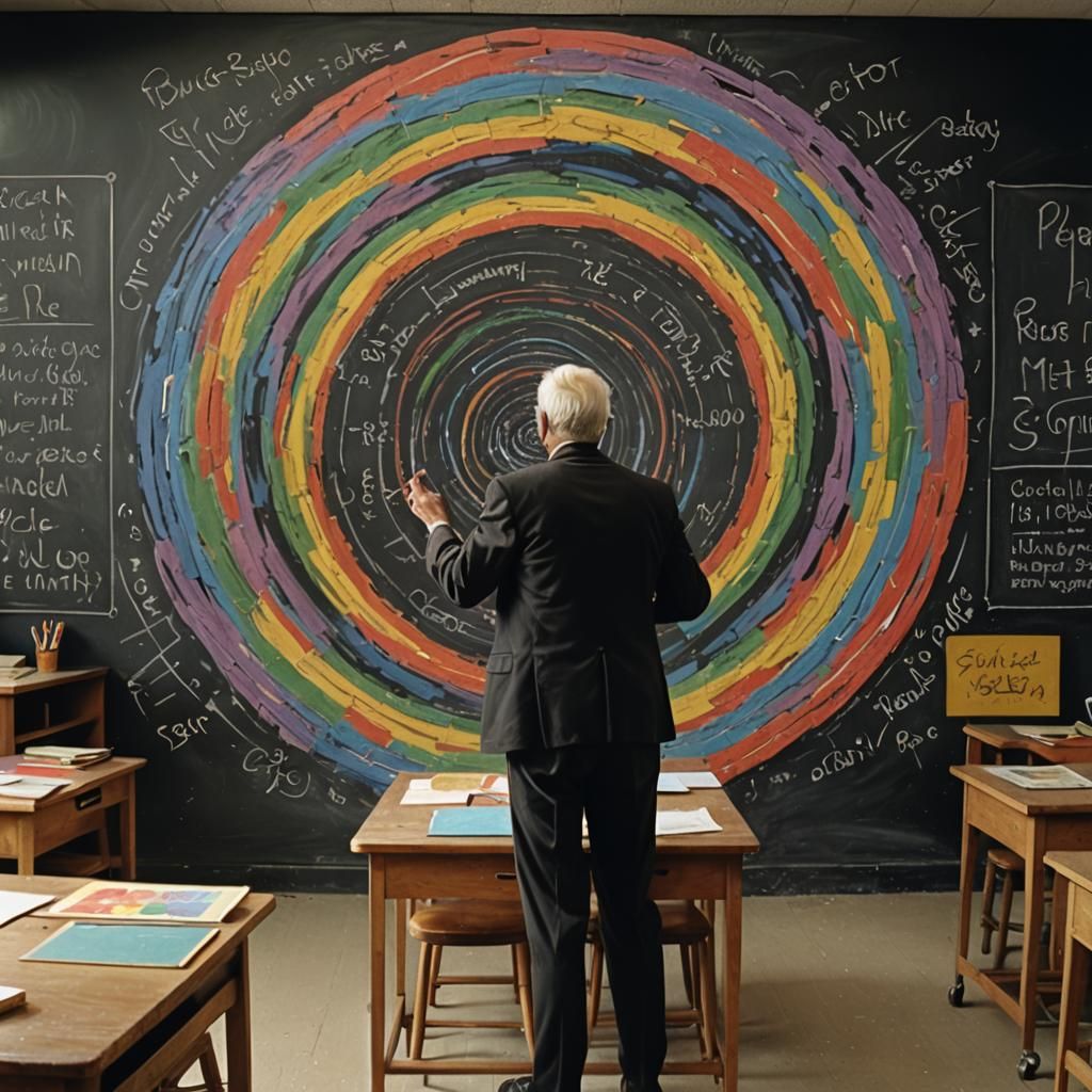 CHALKBOARD INFINITY BLACK HOLE LEFT STUDY CLASS A LITTLE BIT...