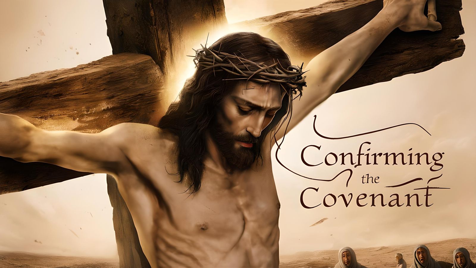 Arab Jesus Christ on the Cross: Cinematic Poster