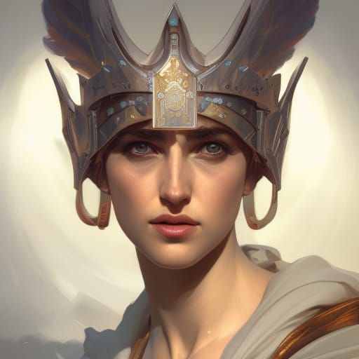 Priest Crusader Portrait in Hyperdetailed Style