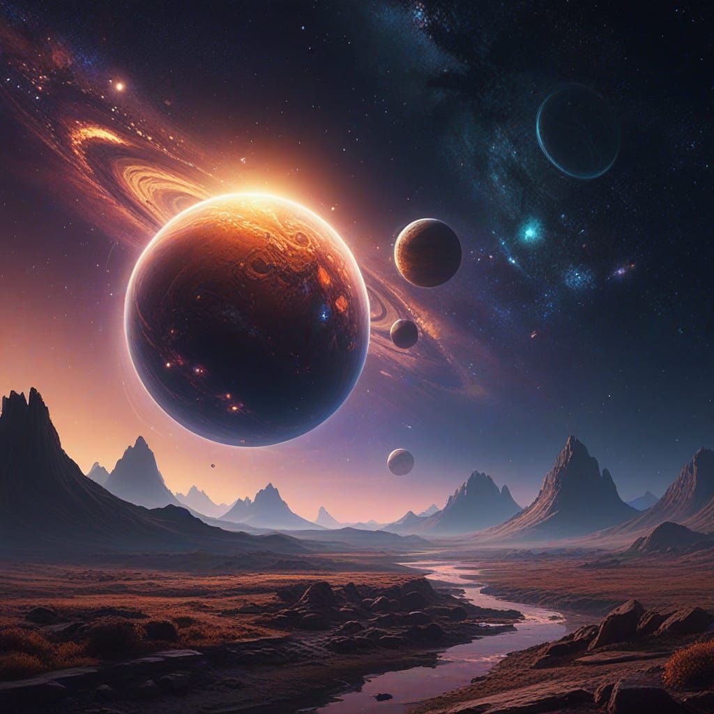 Galaxy in a Drop: A Digital Concept Art