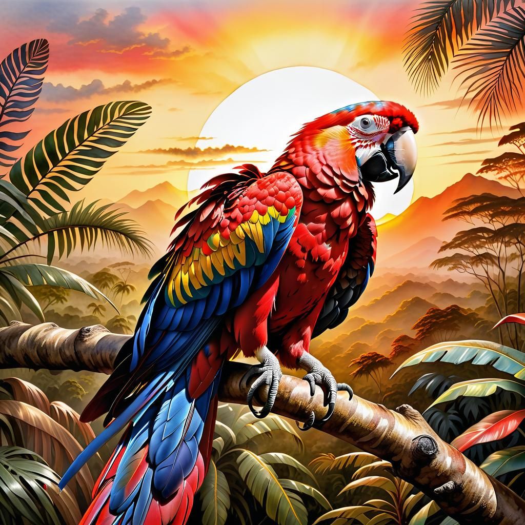 Scarlet macaw