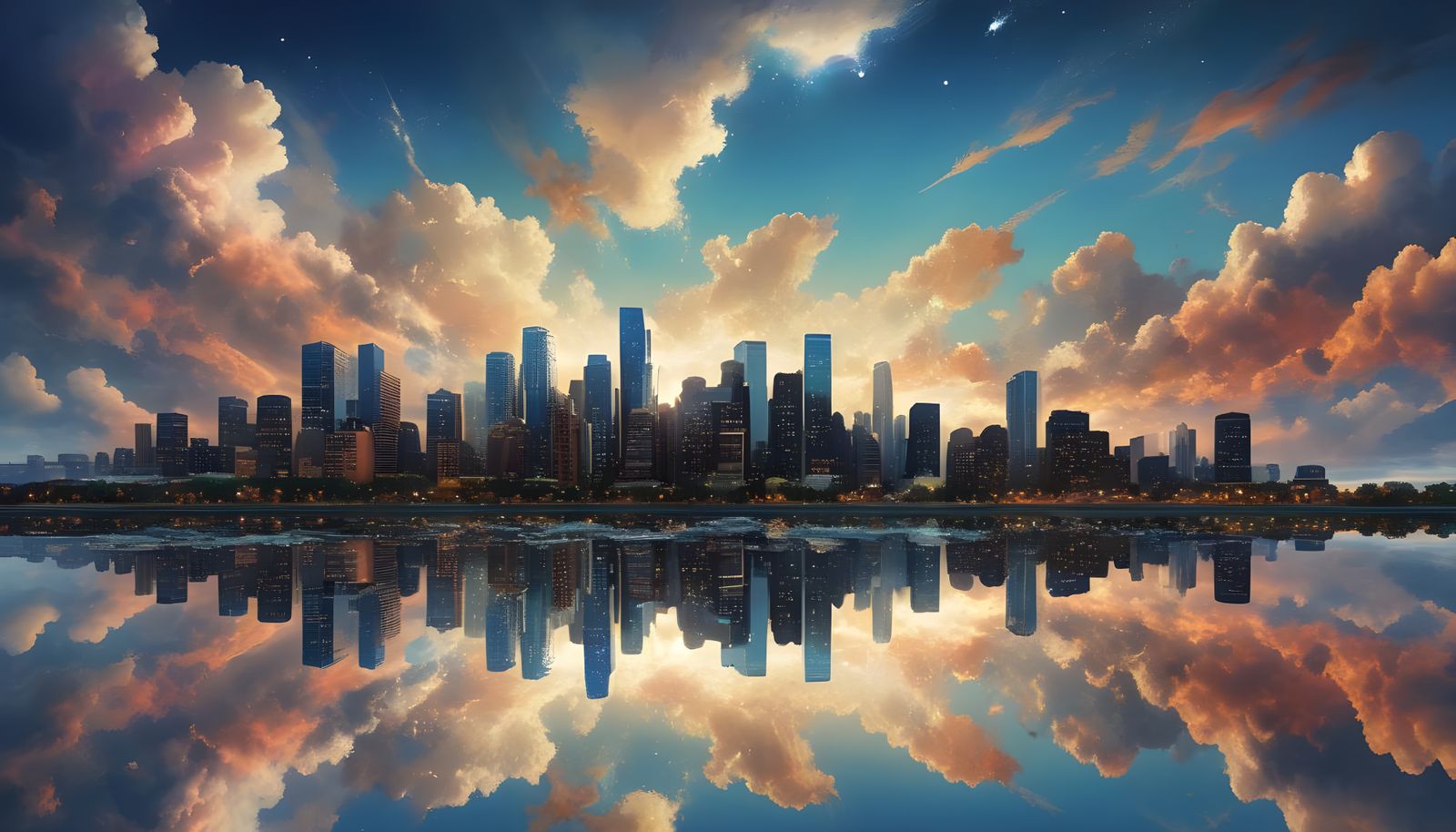 Cosmic Cityscape in Lyricism