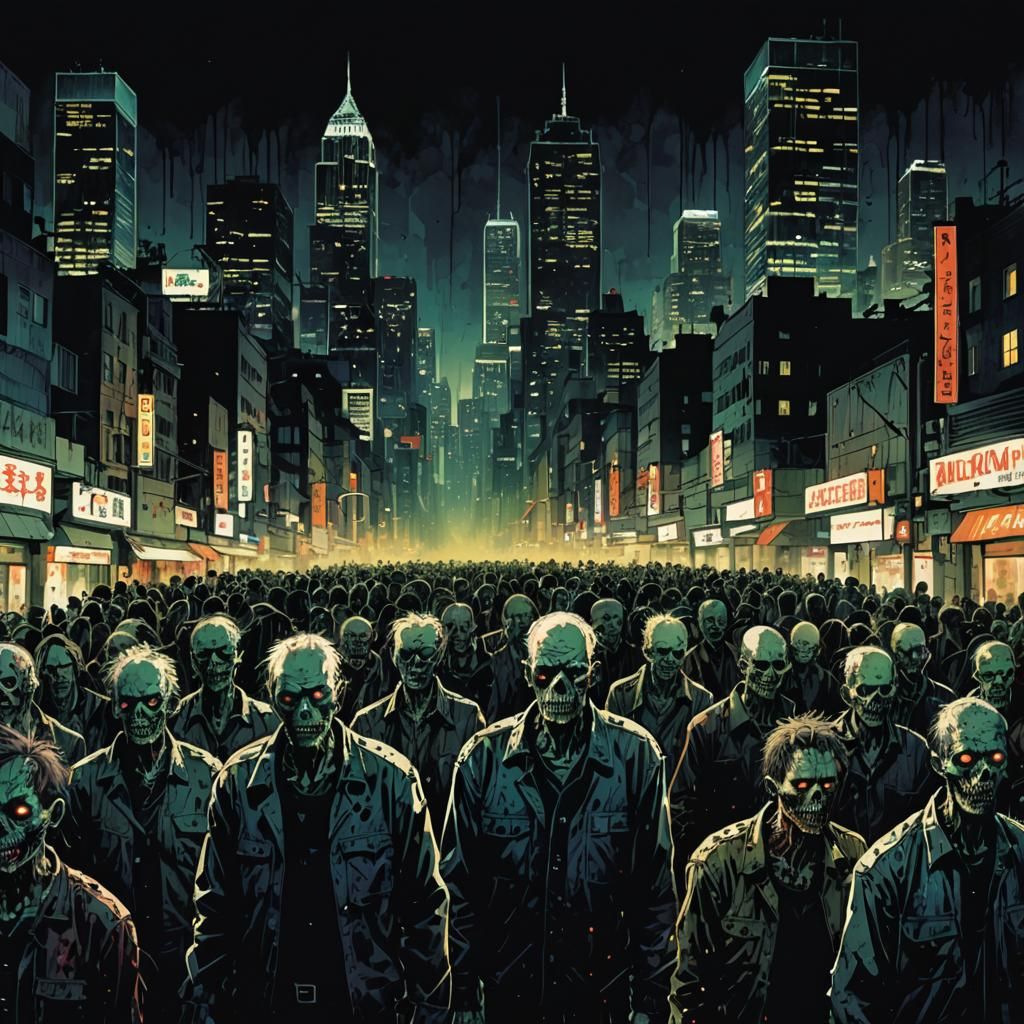 Return of the living dead. Zombies. George A Romero.. Dark, ...