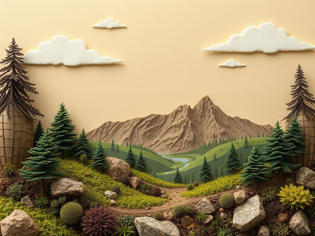 Mulchy Exotic Chipboard Landscape