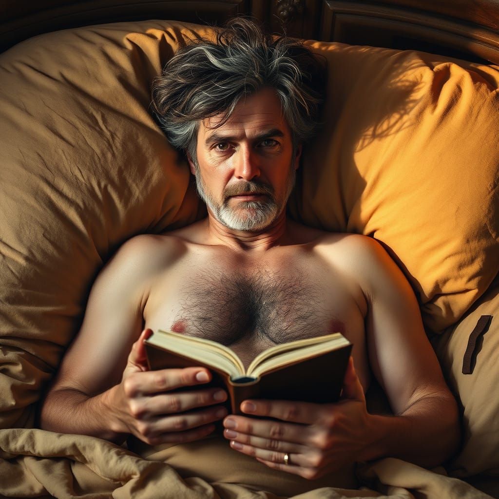 Intimate Portrait of a Relaxed Man