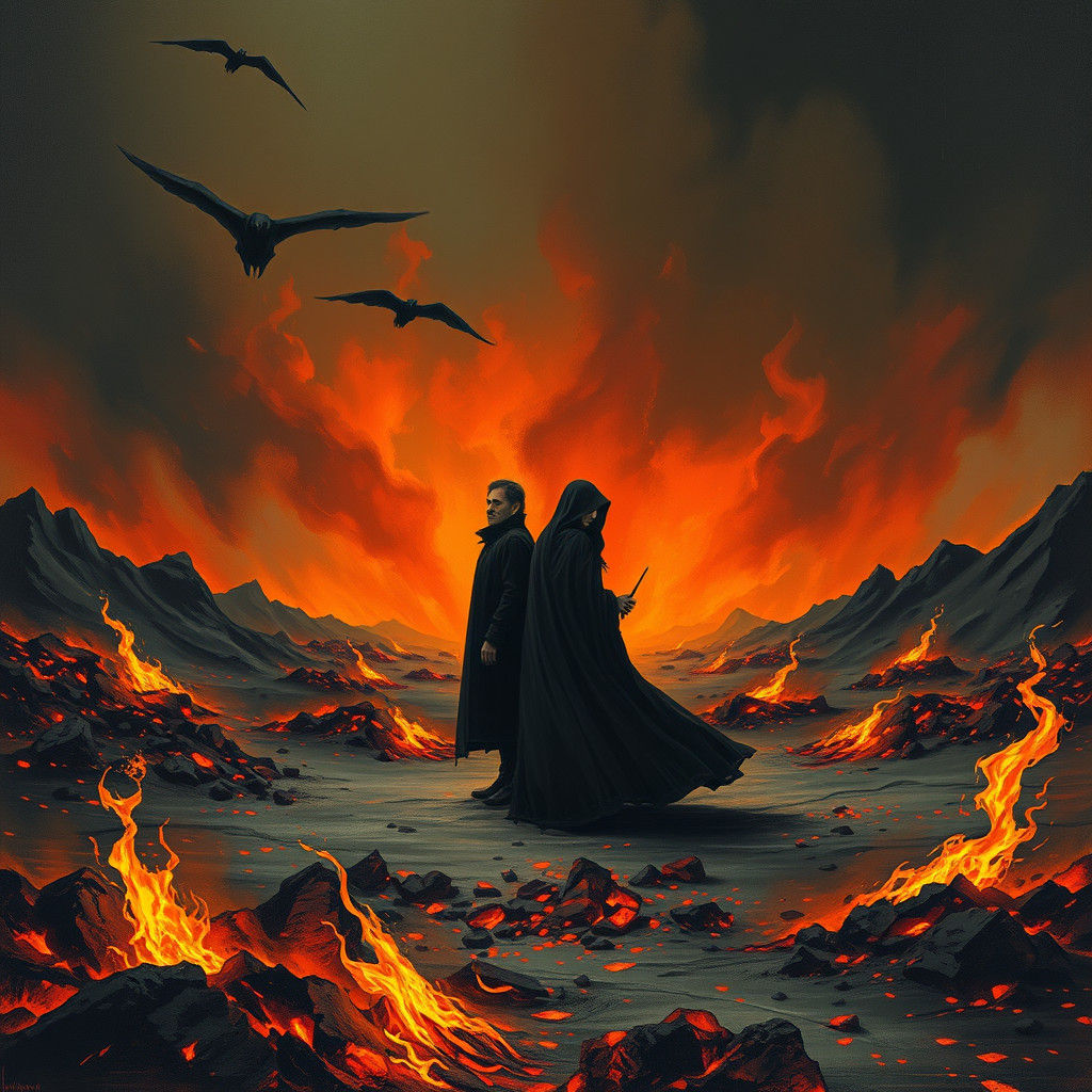 No, we didn't light it, but we tried to fight it