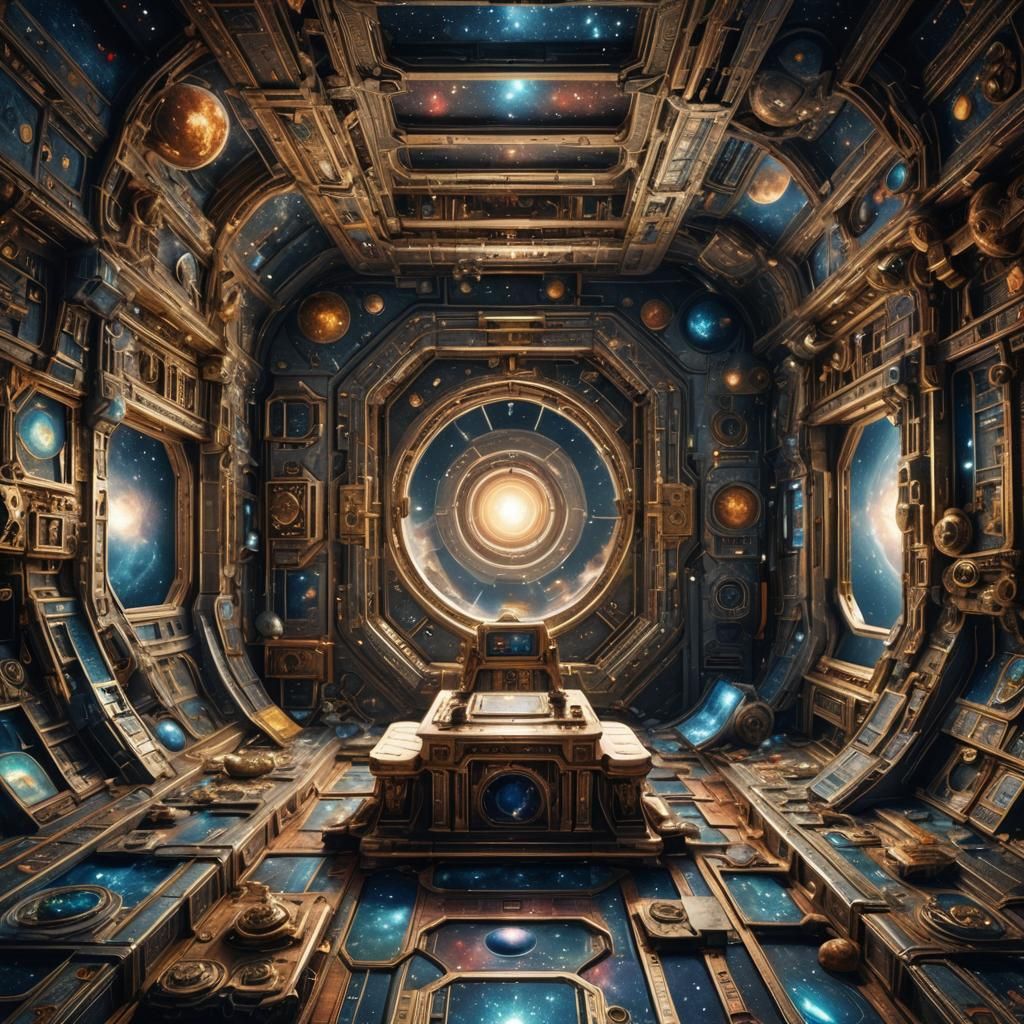 Hyperrealistic Space Scene: A Search for Meaning