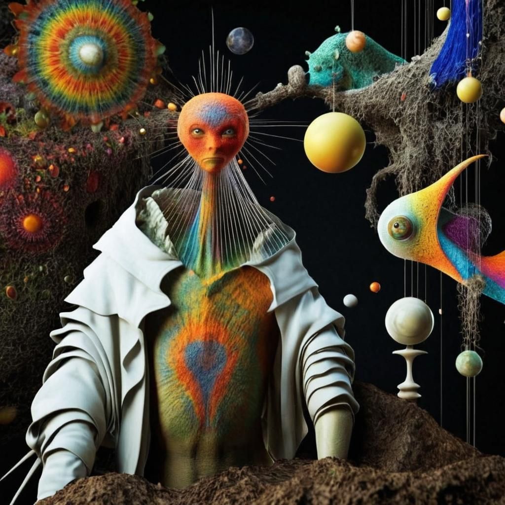 Extravagant Alien Party in Photorealistic Style