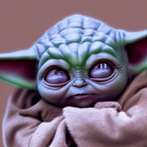 Hyperrealistic 8K Rendering of Baby Yoda
