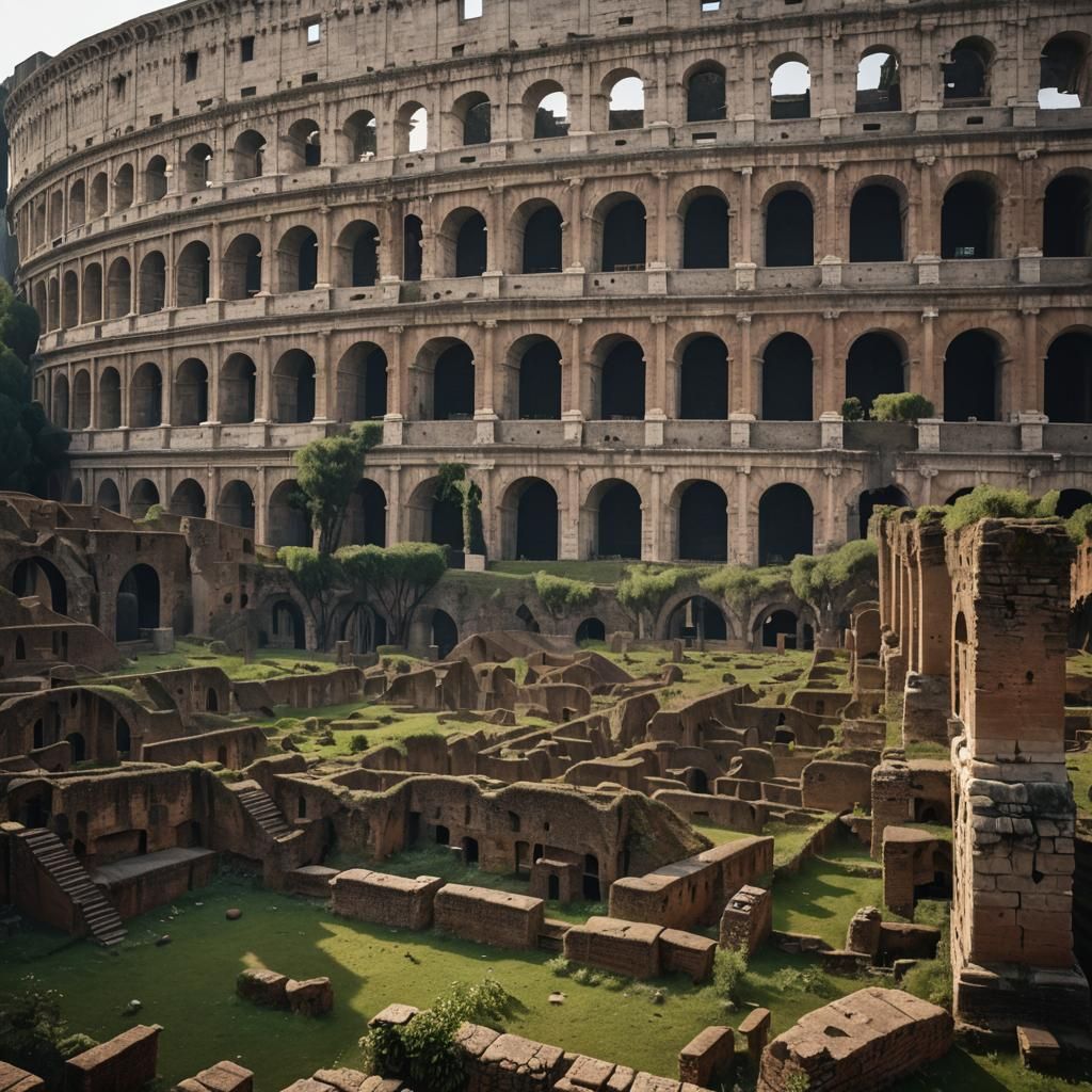 Ghostly Apparition Haunts Ruined Colosseum