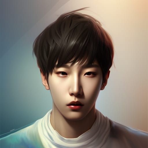 Detailed Kpop Male Portrait in Unreal Engine