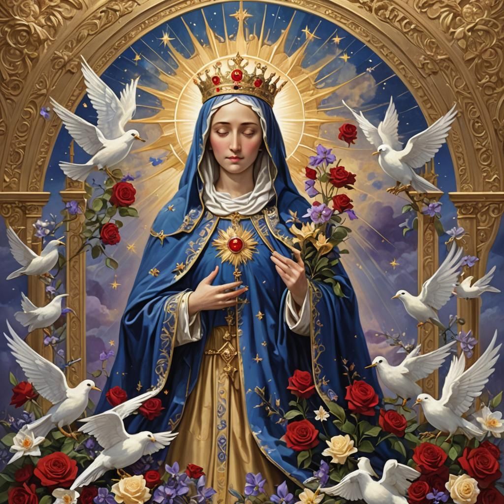 Our Lady of Sorrows at Heaven's Golden Gates