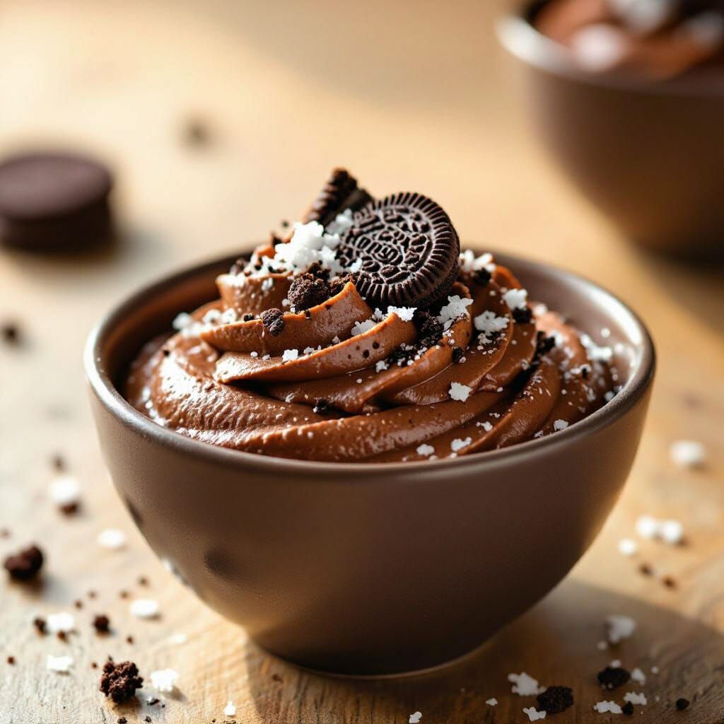 Decadent Chocolate Mousse Dessert with Oreo and Coconut
