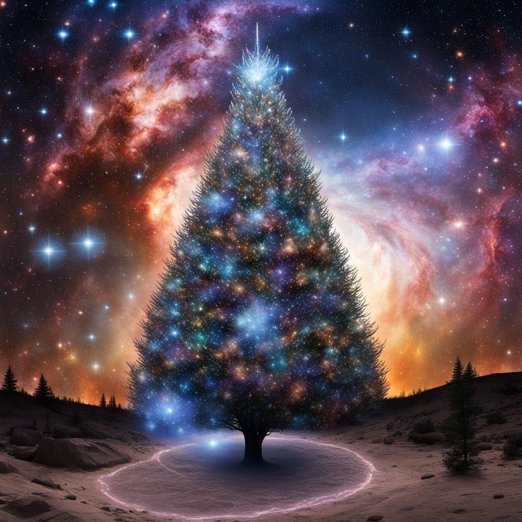 Galactic Christmas Tree of Supernovas and Galaxies